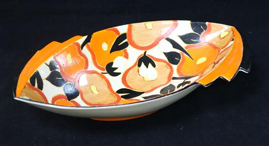 A Clarice Cliff bowl, orange chintz